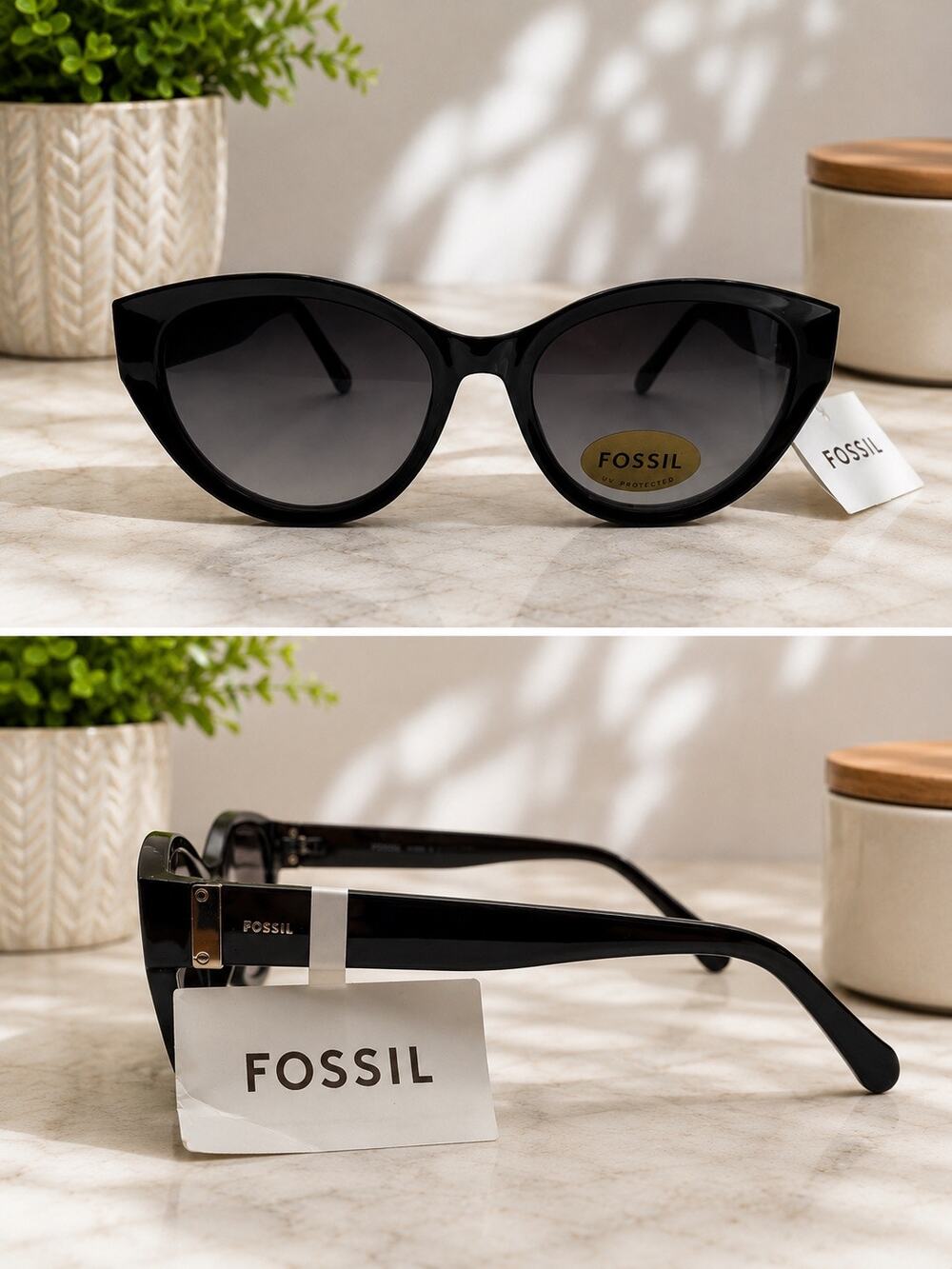 Fossil X82839 FW261 Women'sBack Cat Eye Sunglasses New w/ Tags